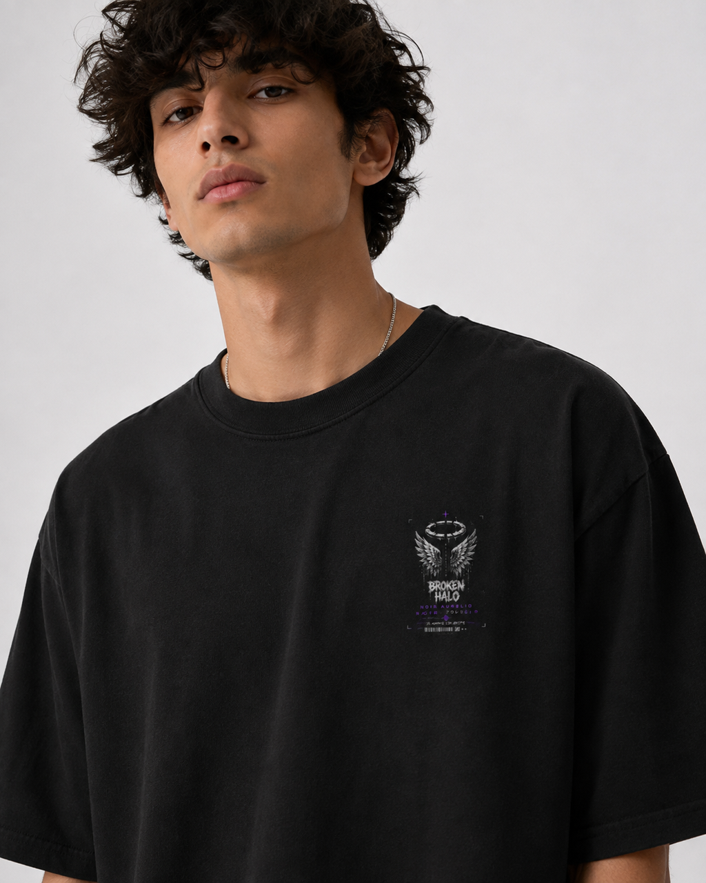 Broken Halo Oversized Graphic T-Shirt