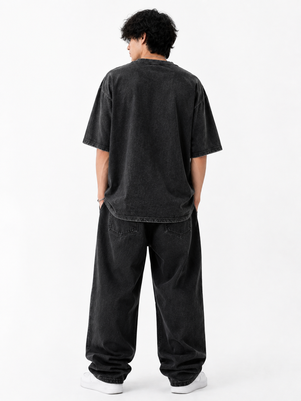 Unisex Acid Washed Oversized Tee