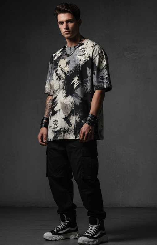 Silent Riot Oversized Streetwear T-Shirt